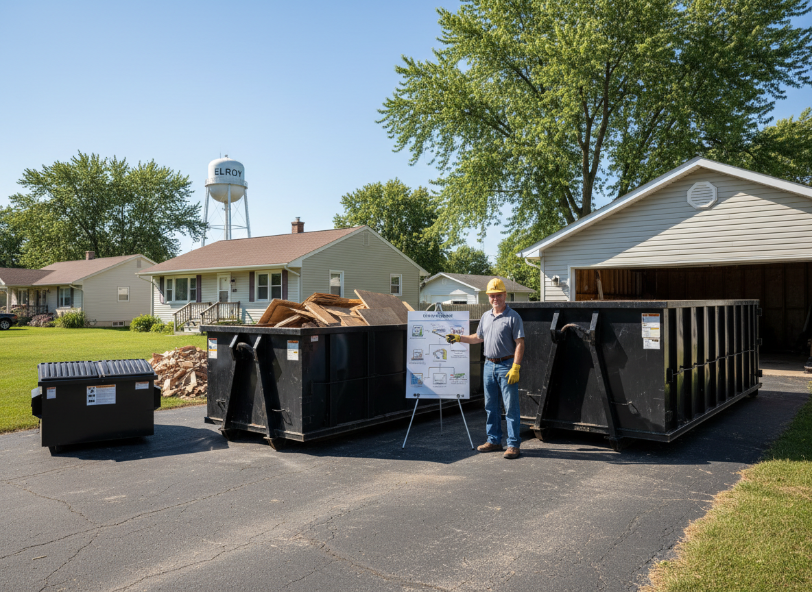 How to Pick the Right Size Roll Off Dumpster for Elroy Projects